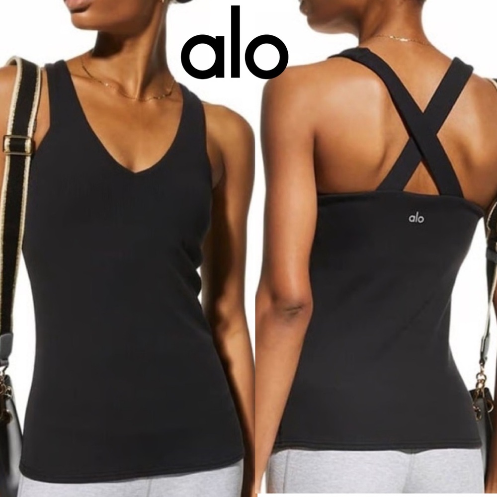 ALO Yoga Plum colour Tank Top